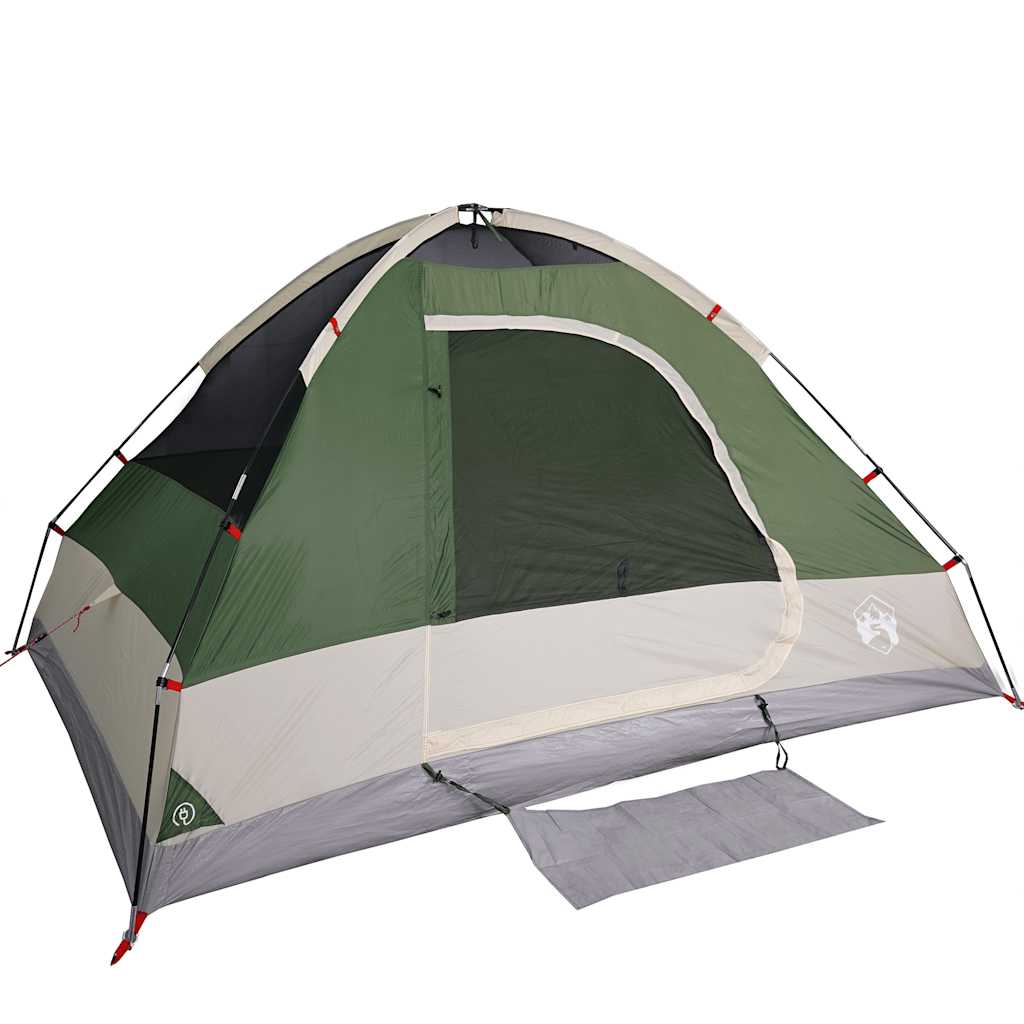Kuppeltelt For Camping 2 Personer Grønn Vanntett