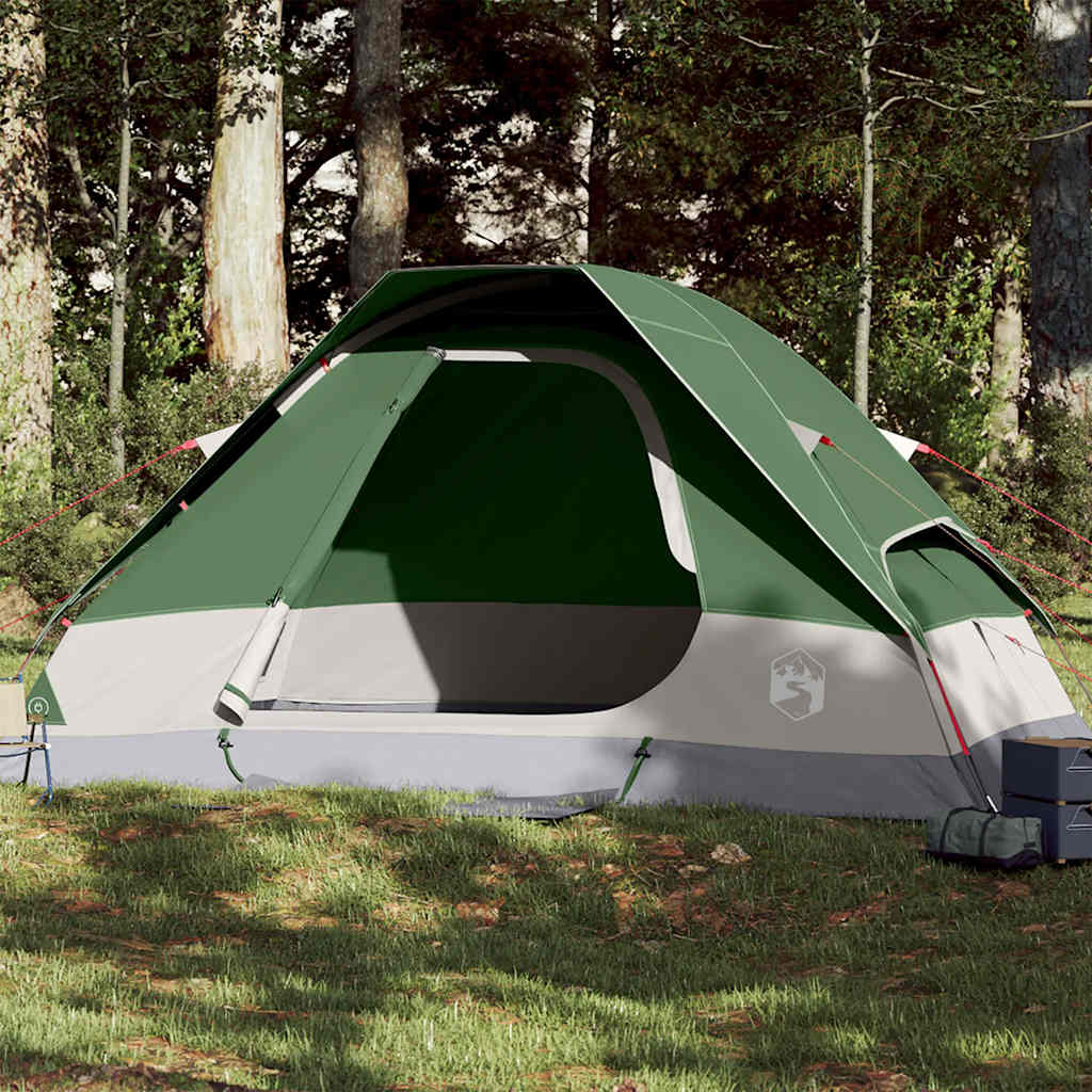 Kuppeltelt For Camping 2 Personer Grønn Vanntett