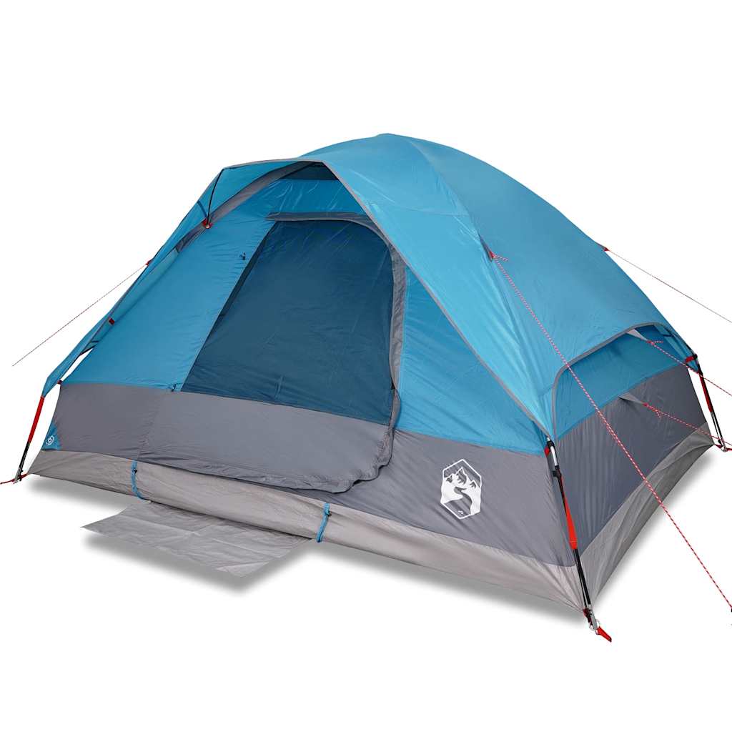 Kuppeltelt For Camping 1 Person Blå Vanntett