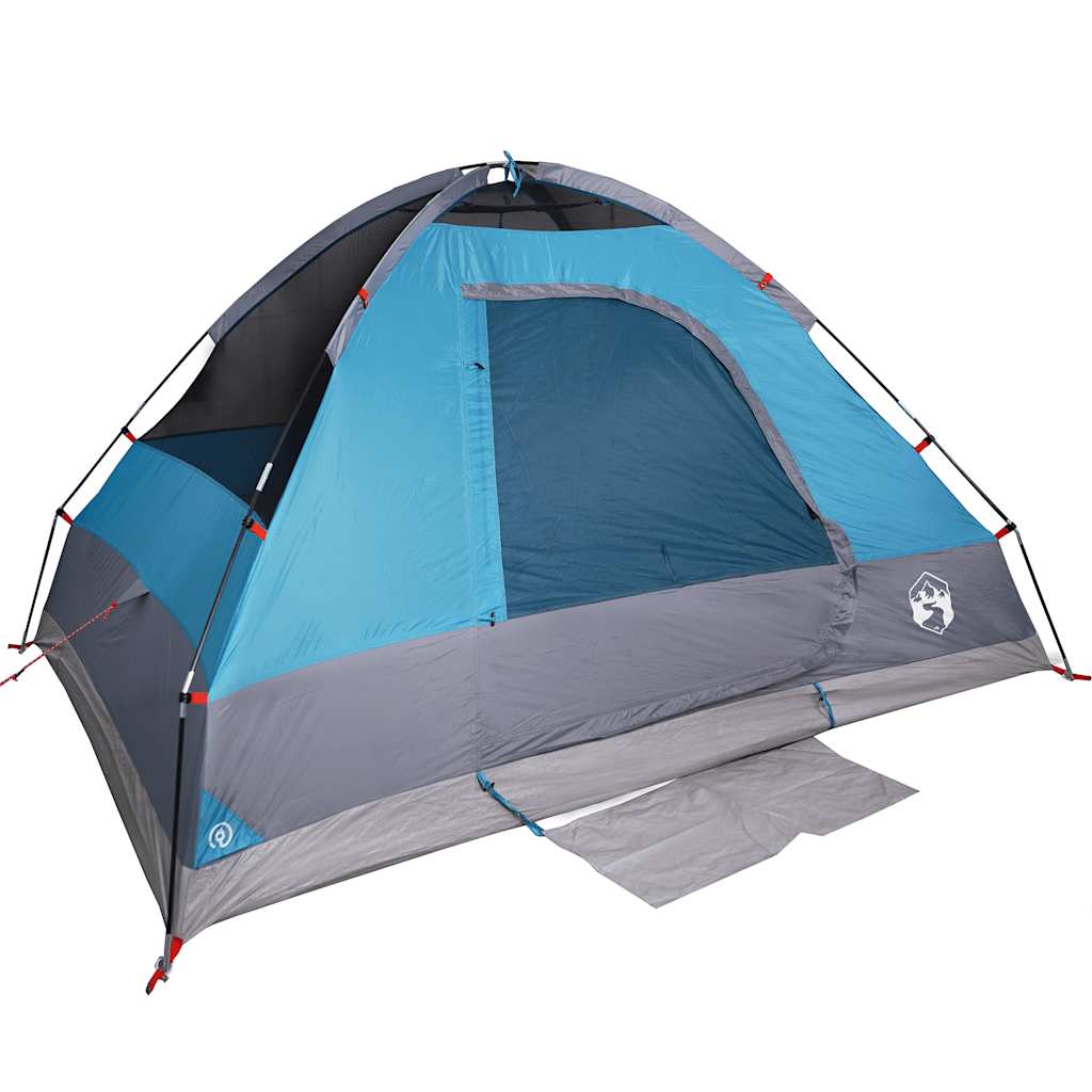 Kuppeltelt For Camping 1 Person Blå Vanntett