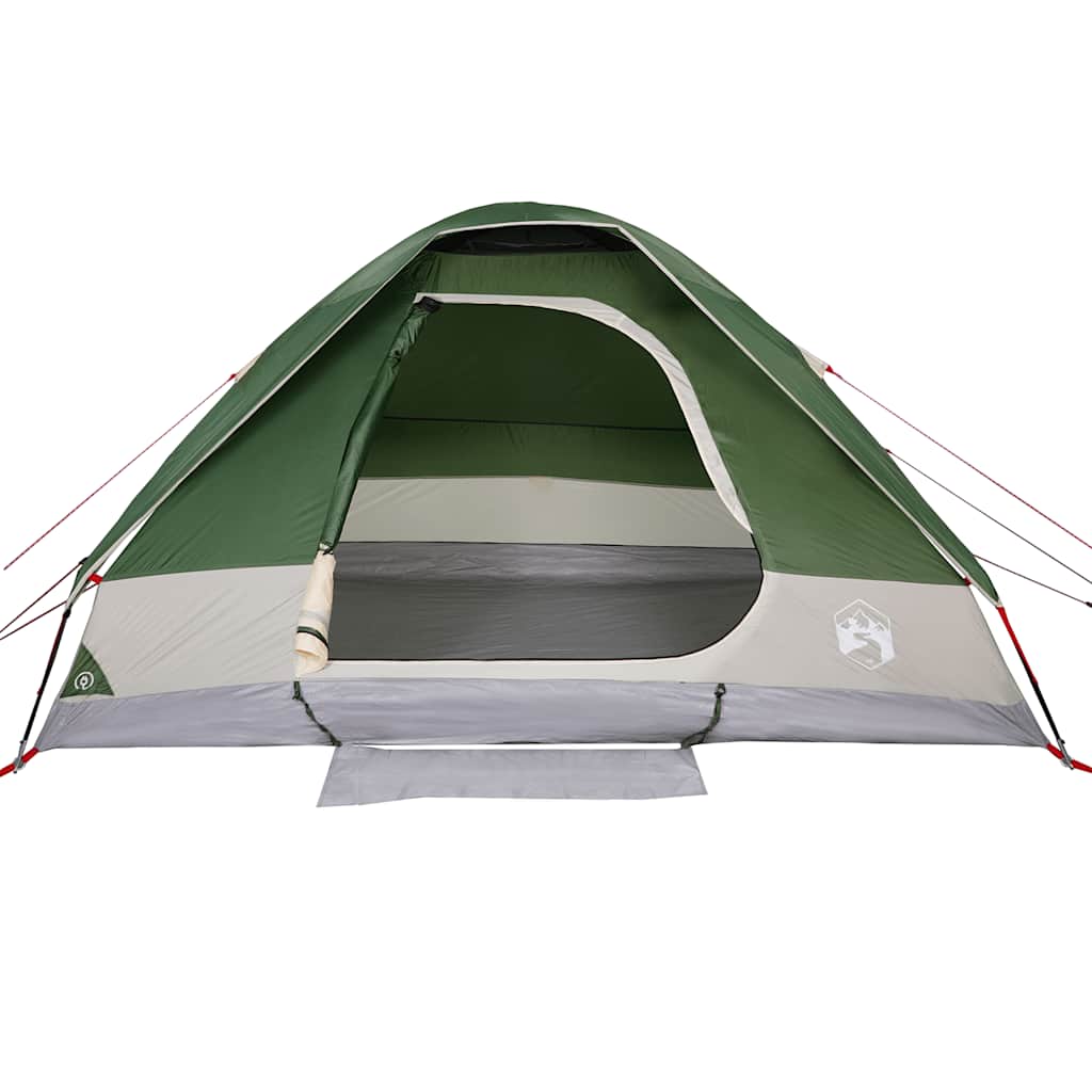 Kuppeltelt For Camping 4 Personer Grønn Vanntett