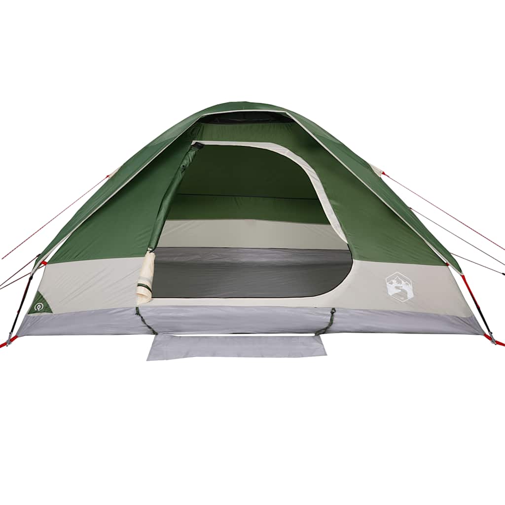 Kuppeltelt For Camping 6 Personer Grønn Vanntett