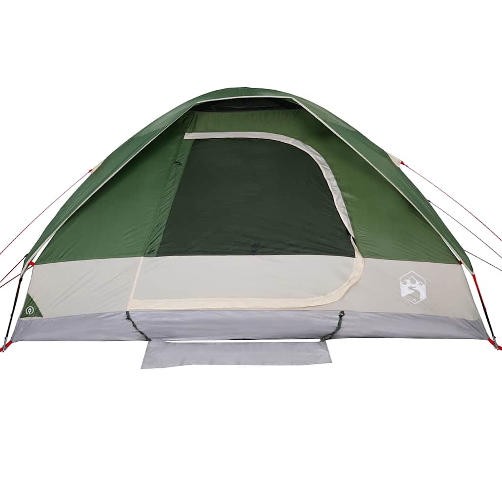 Kuppeltelt For Camping 6 Personer Grønn Vanntett