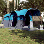 Tunneltelt For Camping 8 Personer Blå Vanntett