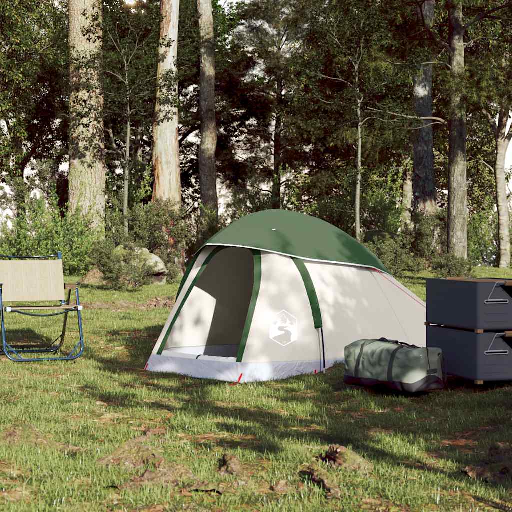 Kuppeltelt For Camping 1 Person Grønn Vanntett