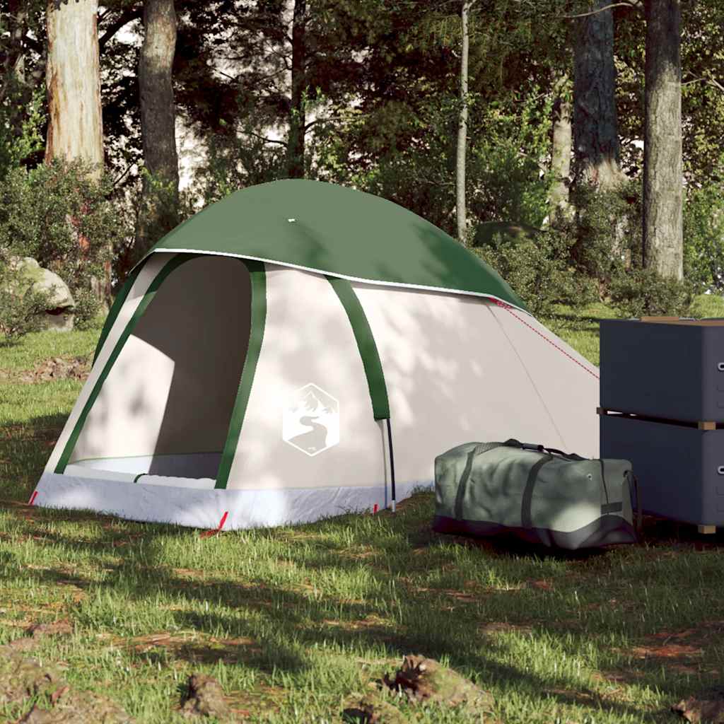 Kuppeltelt For Camping 1 Person Grønn Vanntett