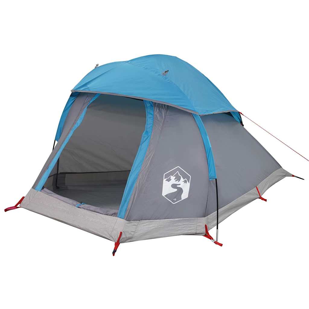 Kuppeltelt For Camping 1 Person Blå Vanntett