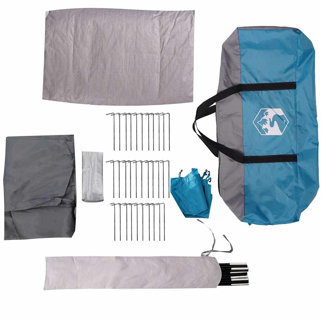 Kuppeltelt For Camping 1 Person Blå Vanntett