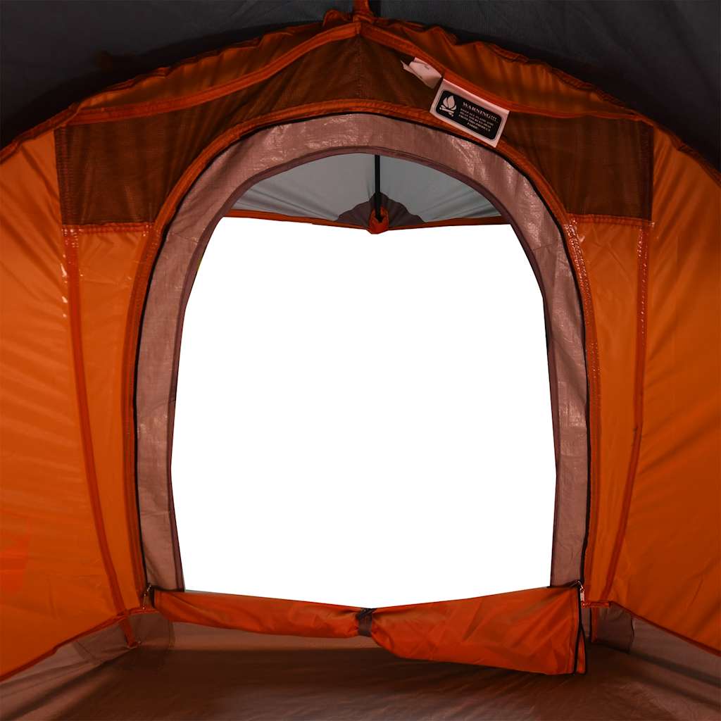 Campingtelt 1 Person Grå Og Oransje Vanntett