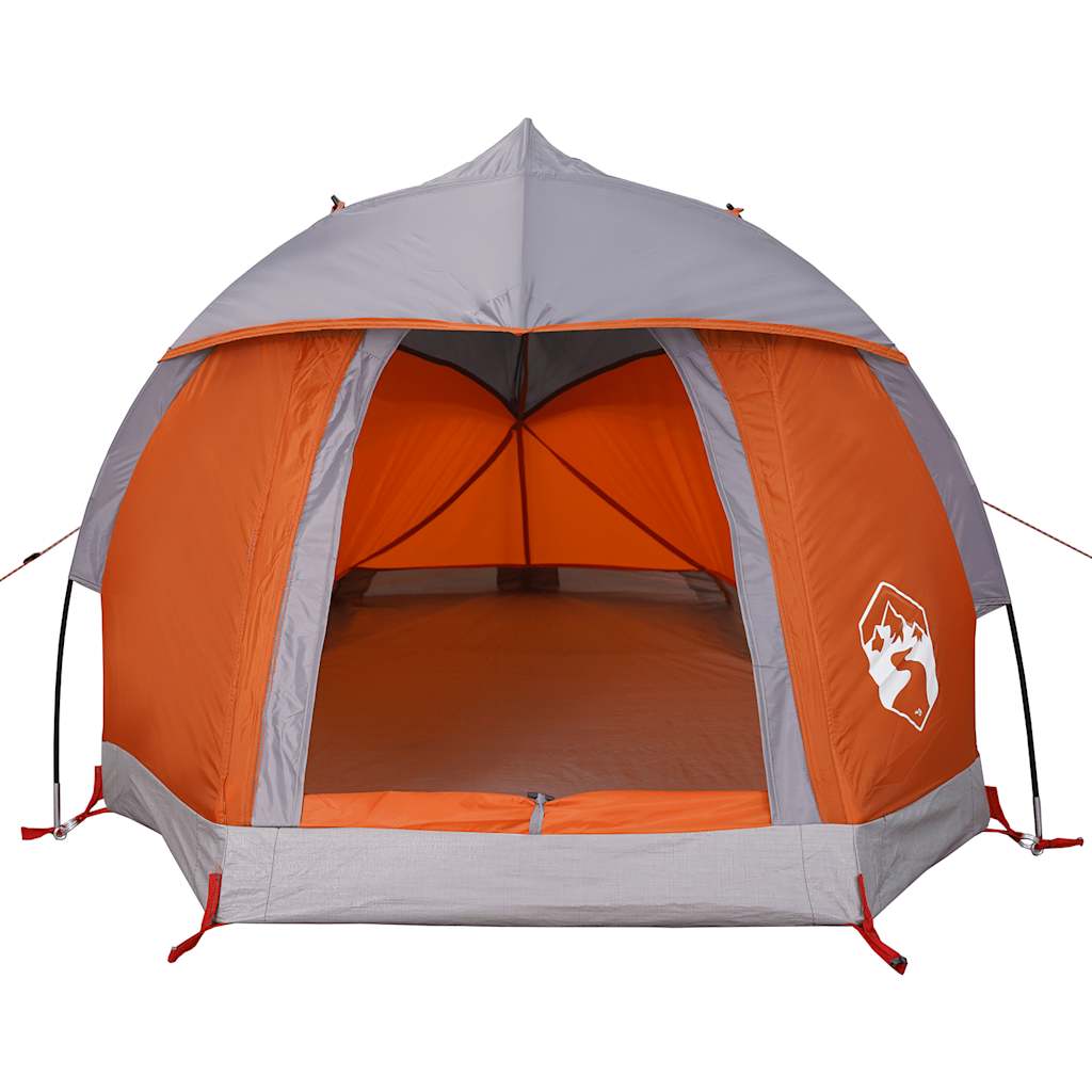 Campingtelt 1 Person Grå Og Oransje Vanntett