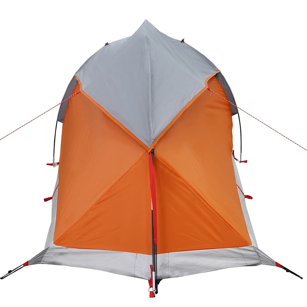 Campingtelt 1 Person Grå Og Oransje Vanntett