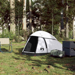 Kuppeltelt For Camping 1 Person Hvit Blendingsstoff Vanntett
