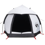 Kuppeltelt For Camping 1 Person Hvit Blendingsstoff Vanntett
