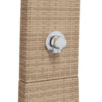 Utedusj Beige 55X60X224 Cm Polyrotting Og Akasie