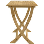 Sammenleggbart Hagebord 110X55X75 Cm Heltre Akasie