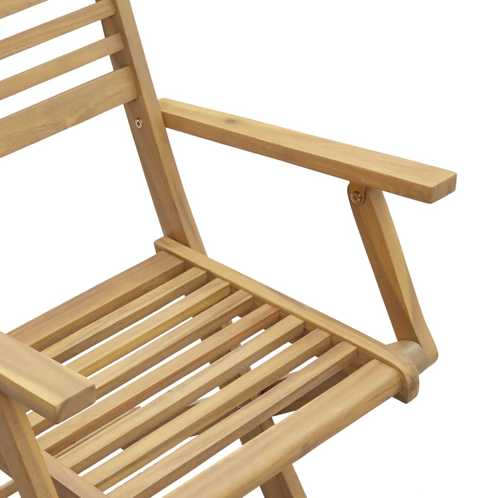 Sammenleggbare Hagestoler 2 Stk 54,5X61,5X86,5 Cm Heltre Akasie