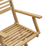 Sammenleggbare Hagestoler 2 Stk 54,5X61,5X86,5 Cm Heltre Akasie