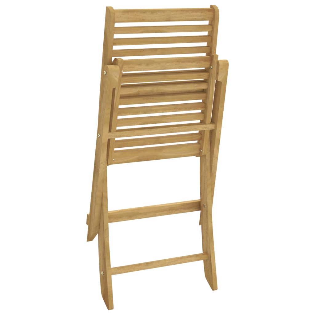 Sammenleggbare Hagestoler 4 Stk 48,5X61,5X87 Cm Heltre Akasie