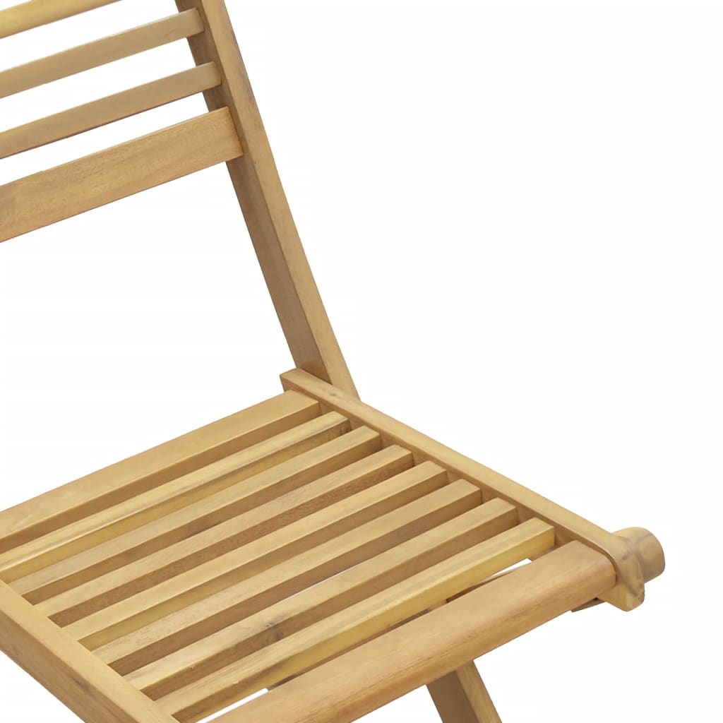 Sammenleggbare Hagestoler 4 Stk 48,5X61,5X87 Cm Heltre Akasie