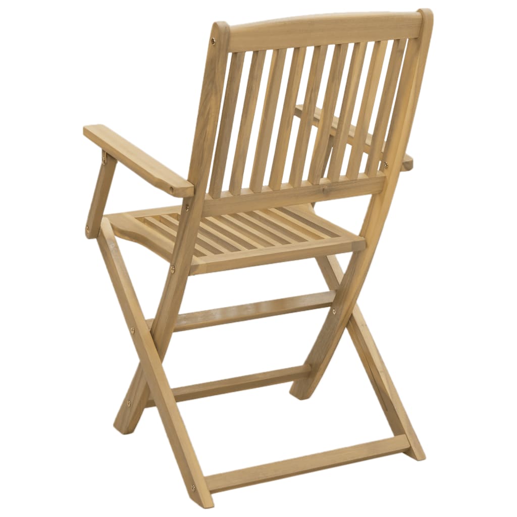 Sammenleggbare Hagestoler 2 Stk 58X54,5X90 Cm Heltre Akasie
