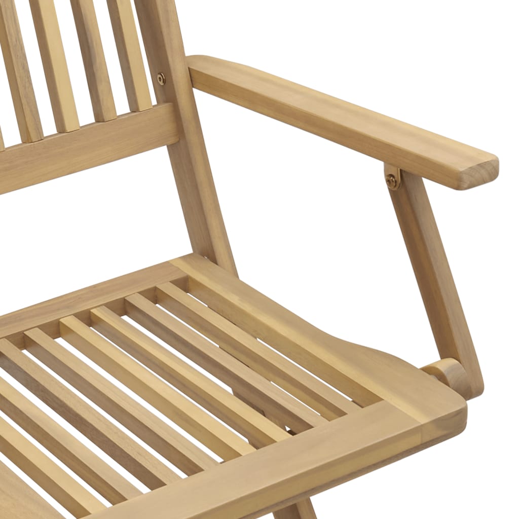Sammenleggbare Hagestoler 2 Stk 58X54,5X90 Cm Heltre Akasie