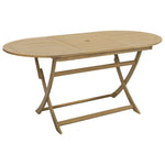 Sammenleggbart Hagebord 160X85X75 Cm Heltre Akasie