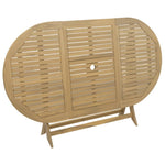 Sammenleggbart Hagebord 160X85X75 Cm Heltre Akasie