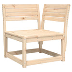 Hagesofa For Hjørne Med Pute 73X73X78 Cm Heltre Furu
