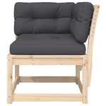 Hagesofa For Hjørne Med Pute 73X73X78 Cm Heltre Furu