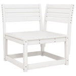 Hagesofa For Hjørne Med Pute Hvit 73X73X78 Cm Heltre Furu