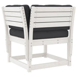 Hagesofa For Hjørne Med Pute Hvit 73X73X78 Cm Heltre Furu