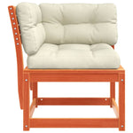 Hagesofa For Hjørne Med Pute Voksbrun 73X73X78 Cm Heltre Furu