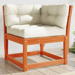 Hagesofa For Hjørne Med Pute Voksbrun 73X73X78 Cm Heltre Furu