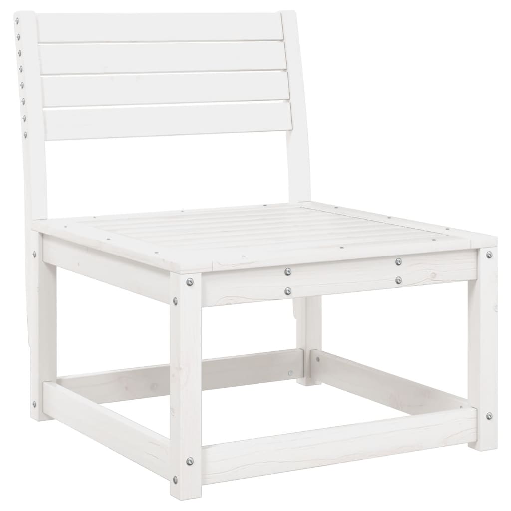Hagesofa Med Puter Hvit Heltre Furu