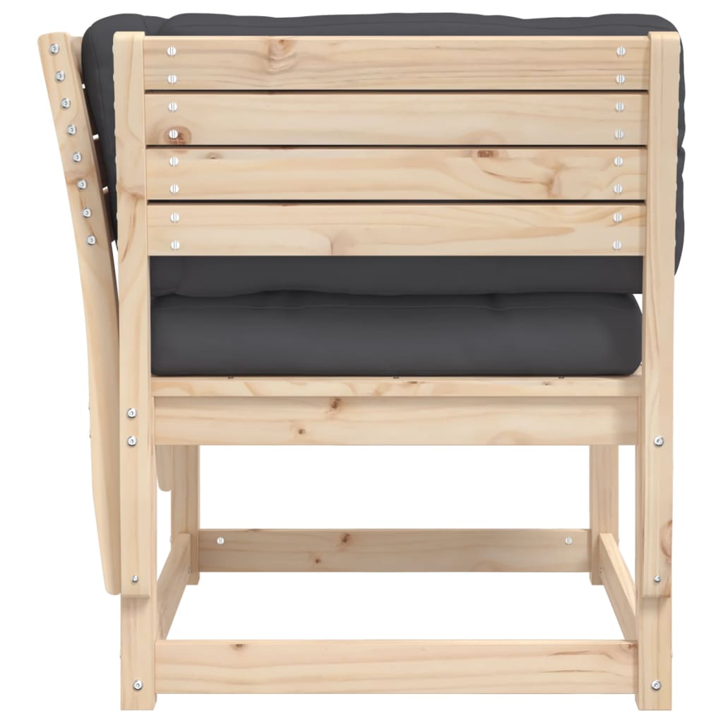 Hagesofa Med Armlener Og Puter Heltre Furu
