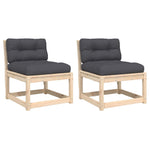Hagesofaer Med Puter 2 Stk Heltre Furu