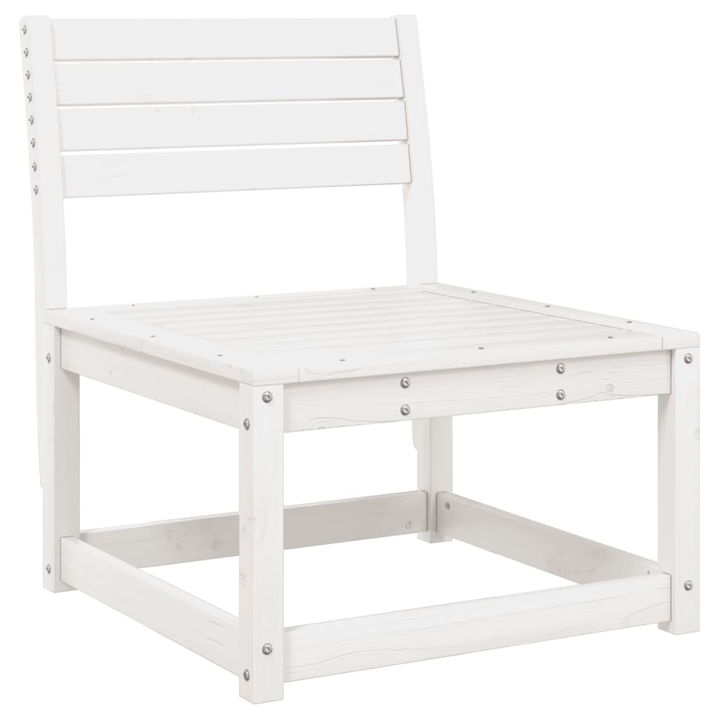 Hagesofaer Med Puter 2 Stk Hvit Heltre Furu