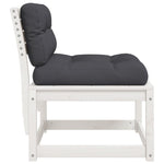 Hagesofaer Med Puter 2 Stk Hvit Heltre Furu