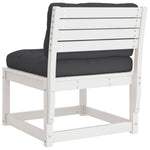 Hagesofaer Med Puter 2 Stk Hvit Heltre Furu