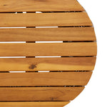Sidebord For Hage Trommeformet Beige Polyrotting Og Heltre
