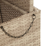 Hagebord Beige 80X80X71 Cm Polyrotting Og Akasie