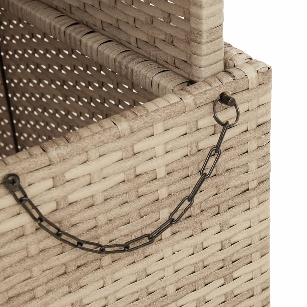 Hagebord Beige 90X55X71 Cm Polyrotting Og Akasietre