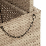 Hagebord Beige 90X55X71 Cm Polyrotting Og Akasietre
