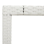 Hagebord Med Glassplate Hvit 150X90X75 Cm Polyrotting