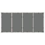 Hagebord Med Glassplate Hvit 190X90X75 Cm Polyrotting
