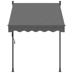 Uttrekkbar Markise Antrasitt 150X150 Cm Stoff Og Stål