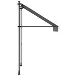 Uttrekkbar Markise Antrasitt 150X150 Cm Stoff Og Stål