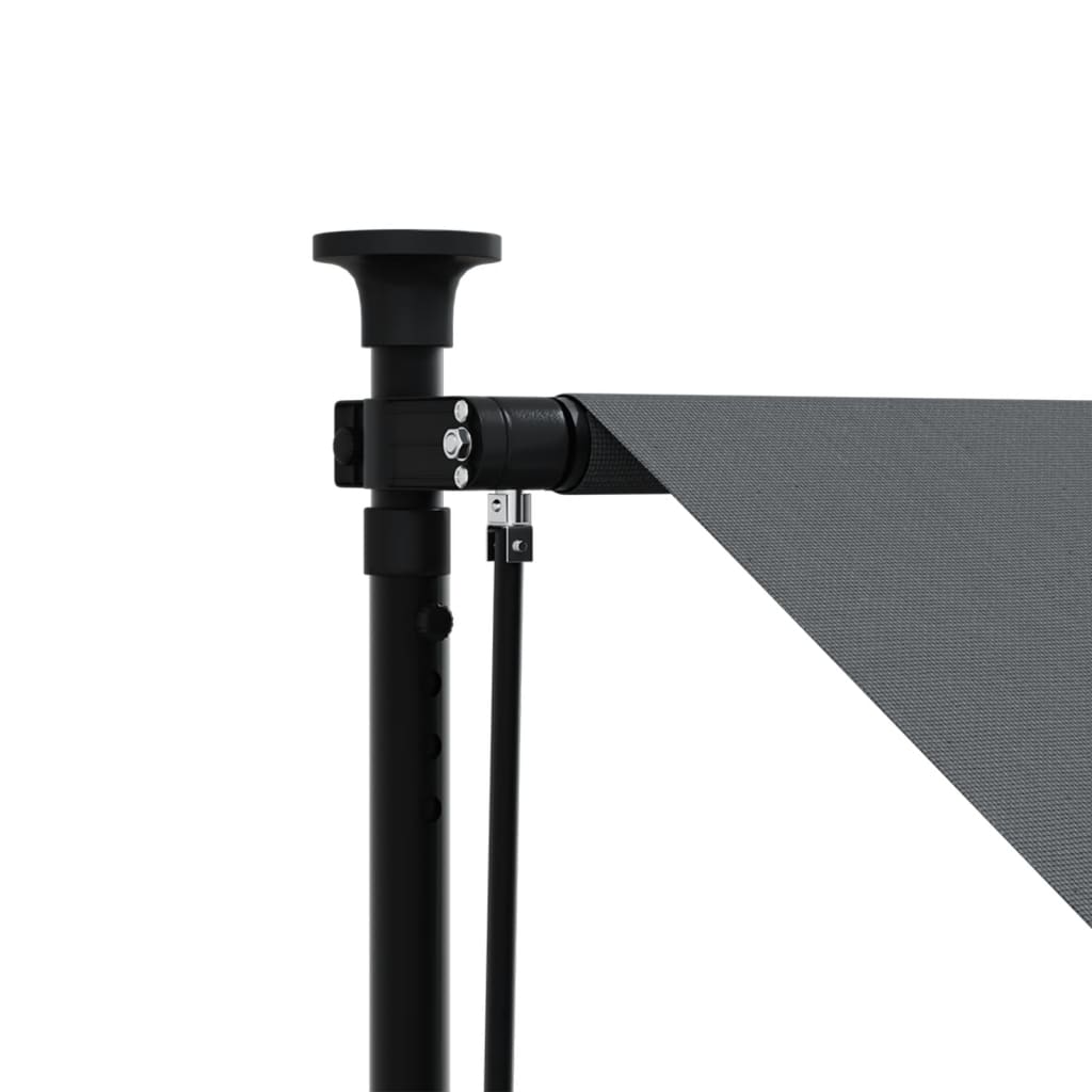 Uttrekkbar Markise Antrasitt 200X150 Cm Stoff Og Stål