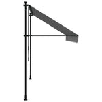 Uttrekkbar Markise Antrasitt 300X150 Cm Stoff Og Stål