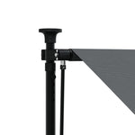 Uttrekkbar Markise Antrasitt 350X150 Cm Stoff Og Stål